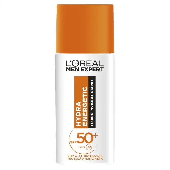 Men Expert Hydra Energetic Fluido Invisible Diario FPS 50+ 50 ml - Loreal Paris - Comparador de precios