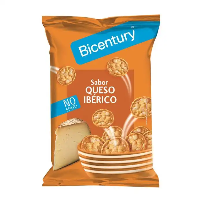 Mini Tortitas de Maíz Queso Ibérico 70 gr - BICENTURY - Comparador de precios