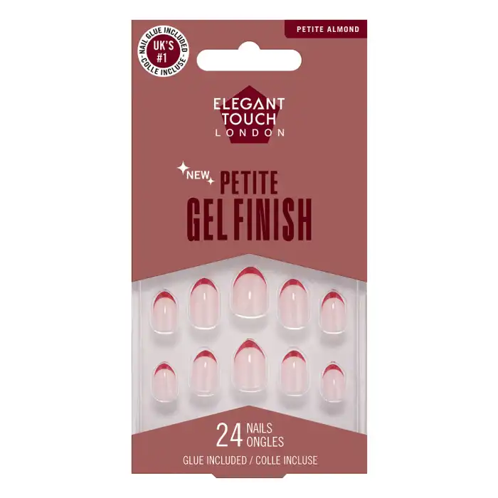 Petite Gel Finish Red Tips Uñas Postizas Edición Limitada - Elegant Touch - Comparador de precios