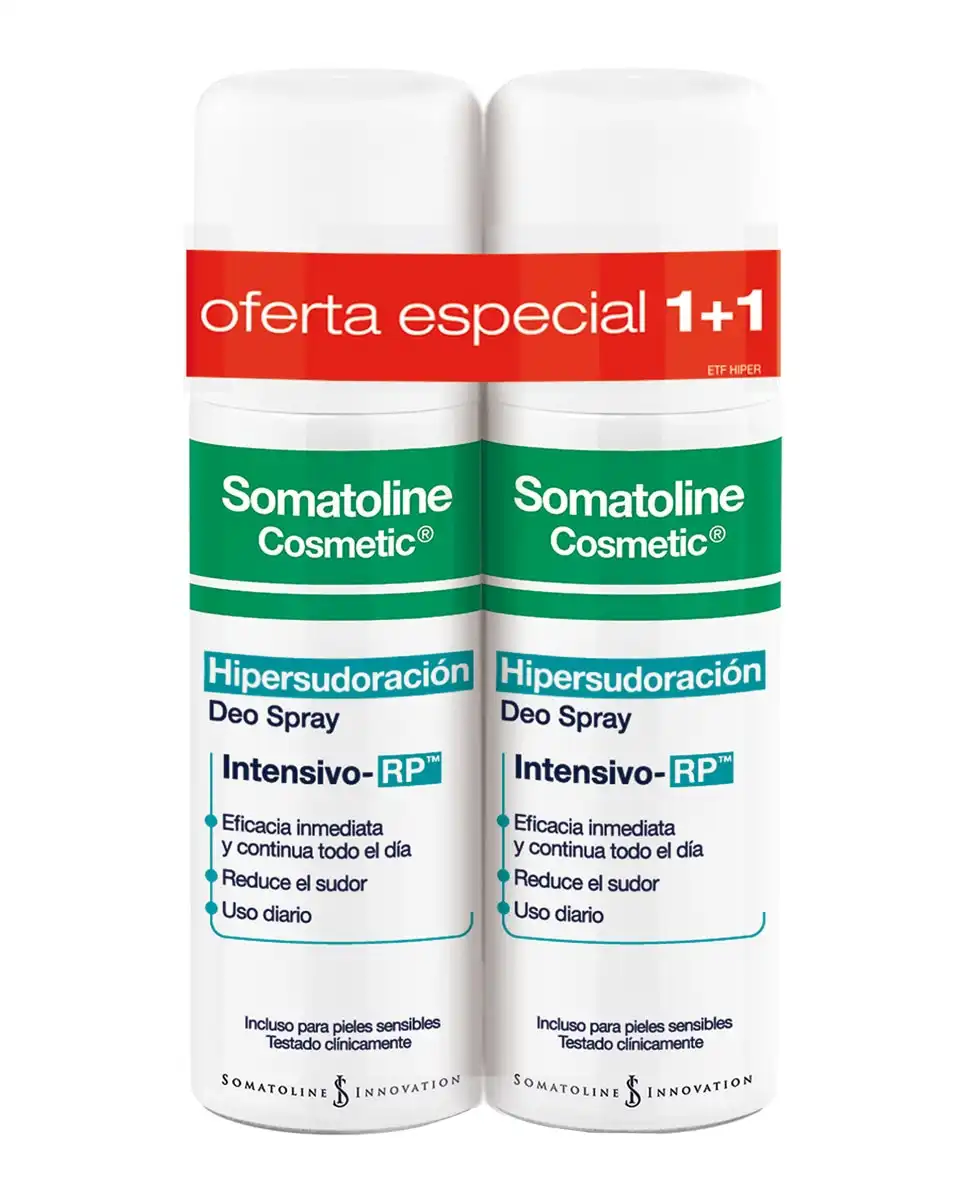 Somatoline - Desodorante Hipersudoración Spray Duplo 2x40 Ml Cosmetic - Somatoline - Comparador de precios