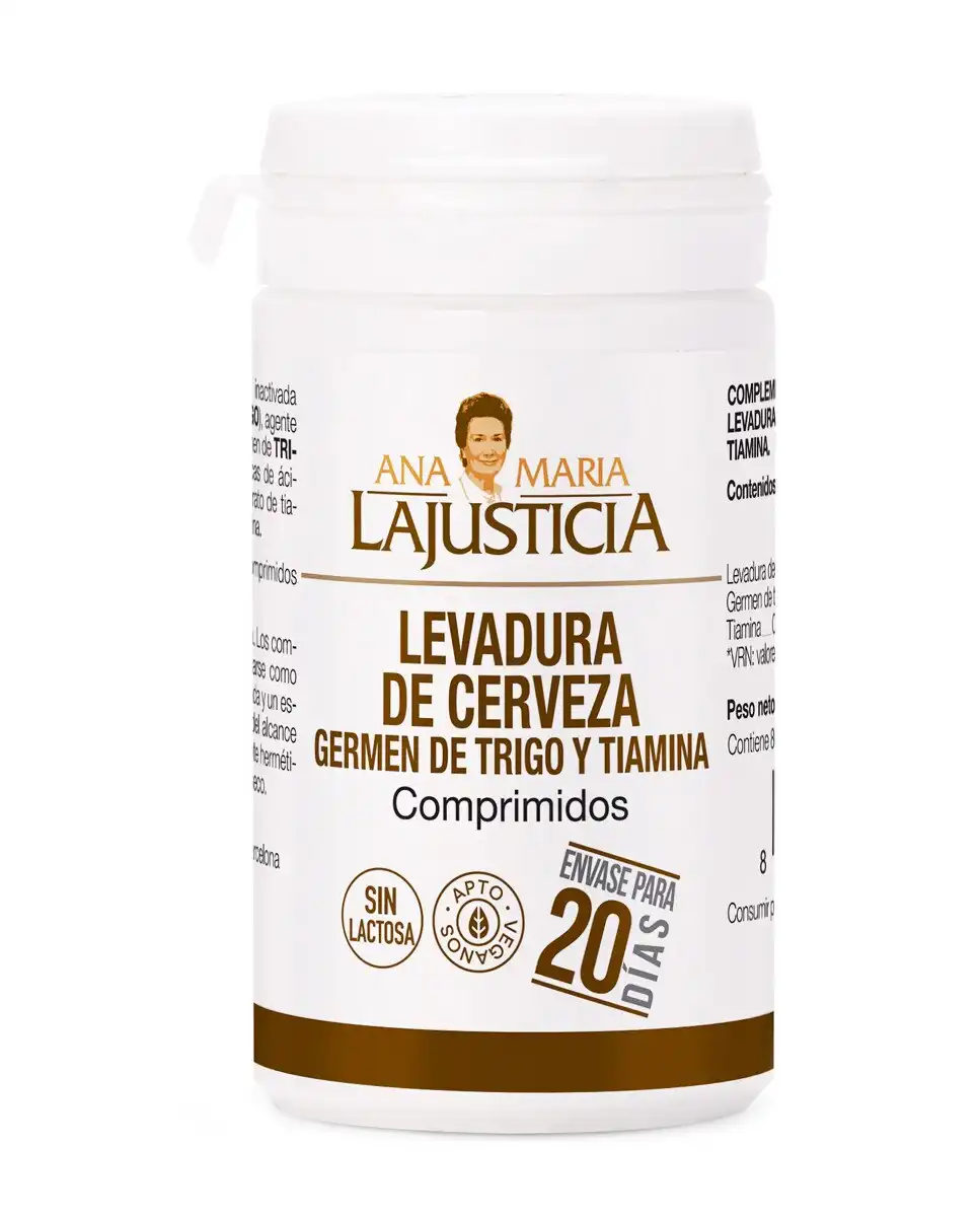 Ana María Lajusticia - 80 Comprimidos Levadura De Cerveza + Germen Trigo + Tiamina (B1) Ana María LaJusticia. - Ana María LaJusticia - Comparador de precios