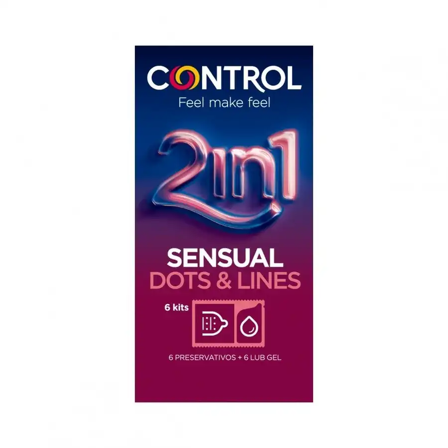 Control - 2In1 Sensual D And L Preservativos Y Dosis De Lubricante 6 Uds 1 pieces male - Control - Comparador de precios