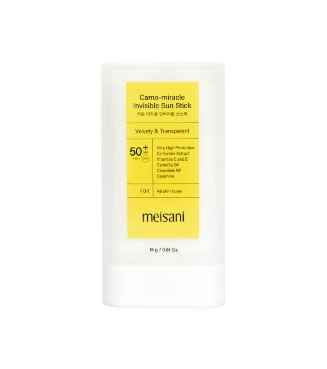 Meisani - Protector solar facial en stick Camo-miracle Invisible SPF50+ - Meisani - Comparador de precios