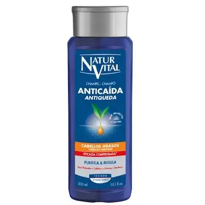 Natur Vital Champú Anticaída Cabellos Grasos Purifica y Regula 300 ML 1.0 pieces - Natur Vital - Comparador de precios