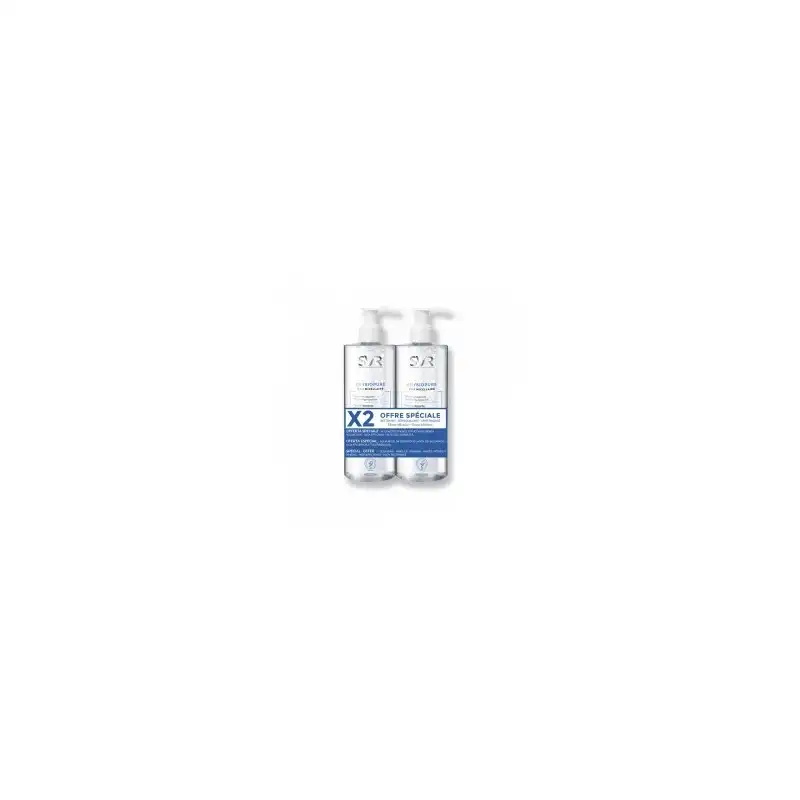 Physiopure sleev 2xeau micel 400ml 2u-40% - Svr - Comparador de precios