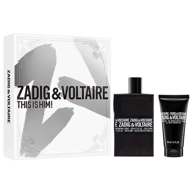 Set This Is Him! Eau De Toilette 100 Ml + Gel Douche 50 Ml - Zadig&Voltaire - Comparador de precios