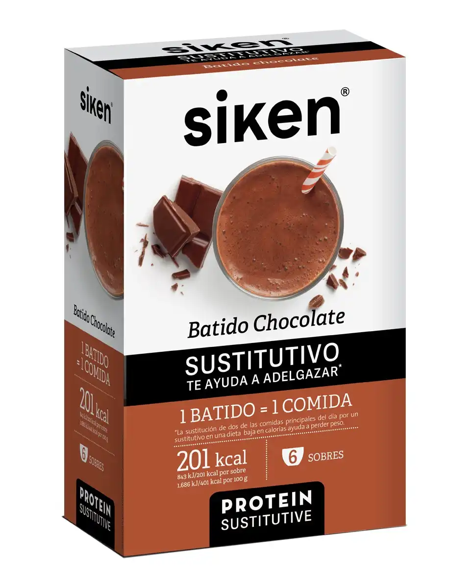 Siken® - Pack 6 Sobres Protein Sustitutive Batido Chocolate 50 G Siken - Siken® - Comparador de precios