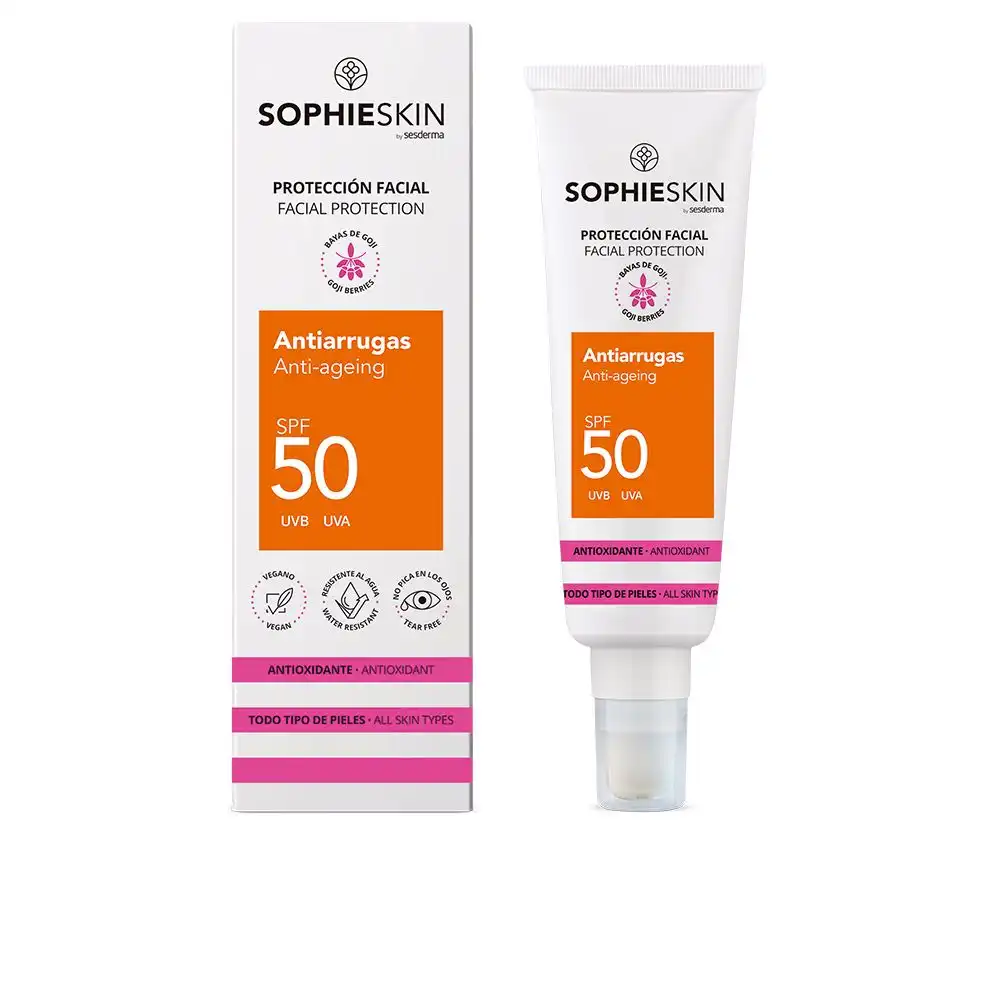 Sophieskin crema solar facial antiarrugas SPF50 50 ml - SOPHIESKIN - Comparador de precios