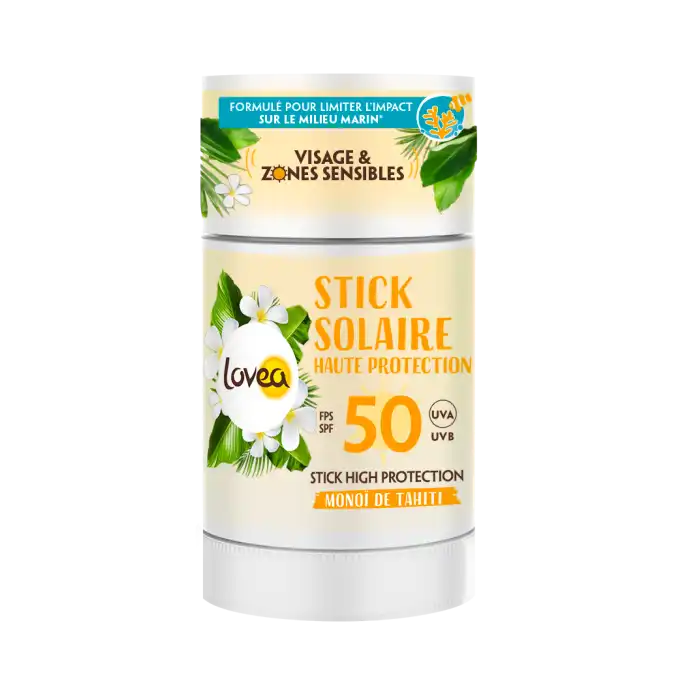 Stick Protector Solar Facial con Monoï SPF 50 40 gr - LOVEA - Comparador de precios
