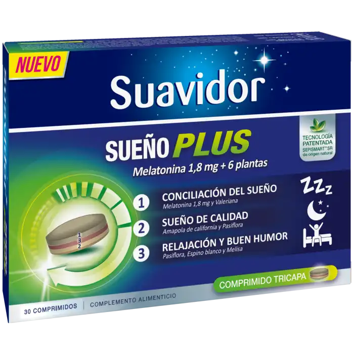 Suavidor Sueño Plus Comprimido Tricapa - Urgo - Comparador de precios