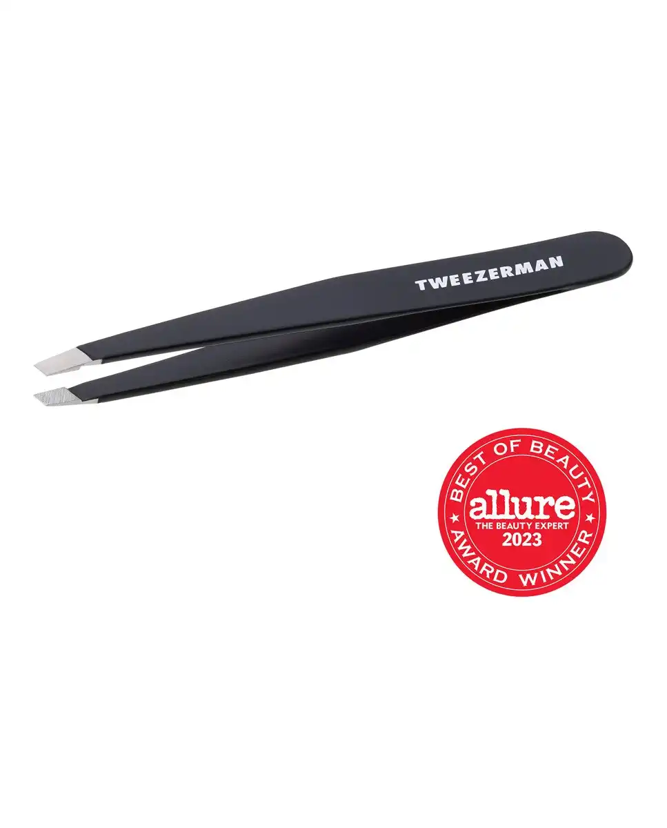 TWEEZERMAN - Pinza de depilar Slant Negro Tweezerman. - Tweezerman - Comparador de precios