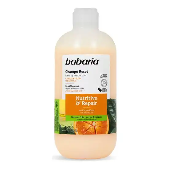 Babaria Champú Reset Nutritive & Repair 500 ml Champú Reparador Cabello Seco - Babaria - Comparador de precios