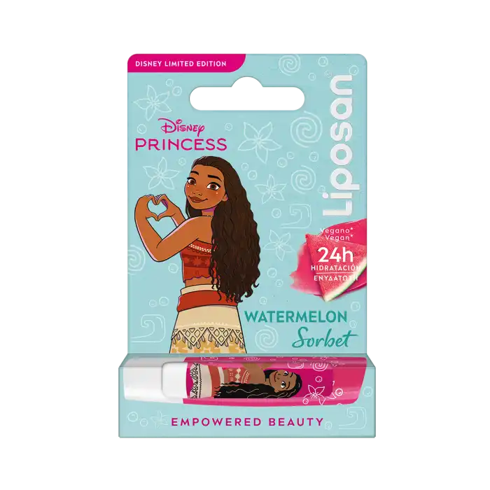 Bálsamo Labial Watermelon Sorbet Edición Limitada Disney Princesa Vaiana 4.8 gr - Liposan - Comparador de precios