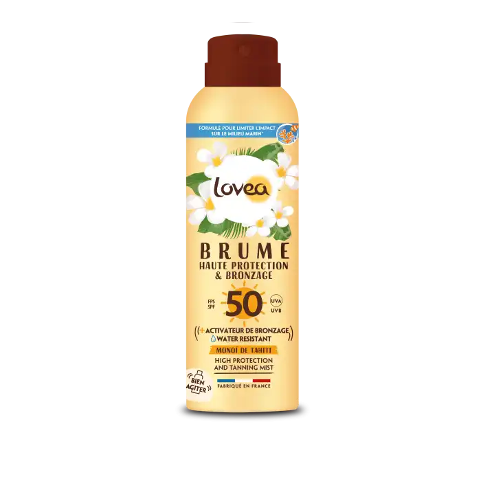 Bruma Protección Alta y Bronceado con Monoï SPF 50 150 ml - LOVEA - Comparador de precios