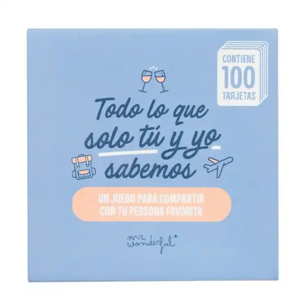 Cartas Todo Lo Que Tú Y Yo Sabemos - Mr Wonderful - Comparador de precios