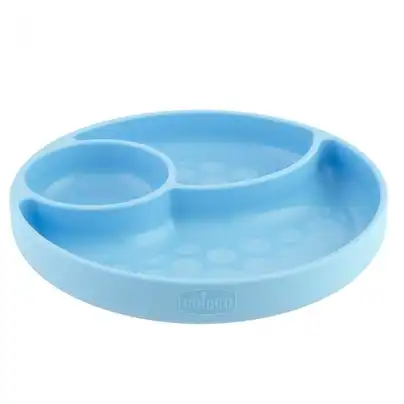 Chicco Plato Con Ventosa Y Compartimentos Azul 12M+ 1 UN 1.0 pieces - Chicco - Comparador de precios