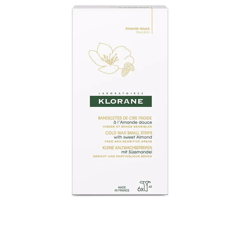 Cold Wax Small Strips with sweet almond 6 pz - Klorane - Comparador de precios