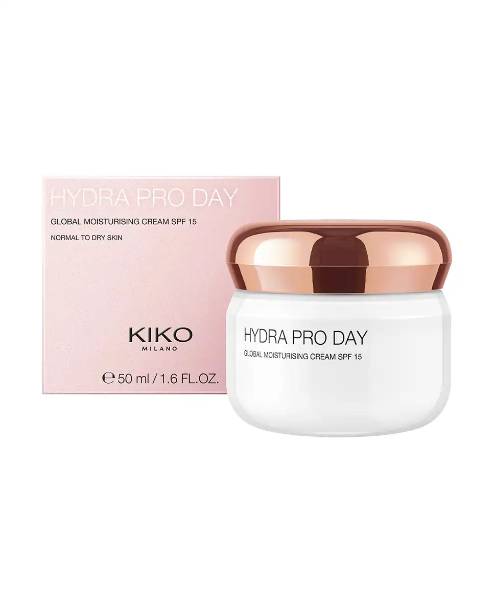 Crema Facial Hidratante Global Con Ácido Hialurónico Spf 15 48 H De Hidratación New Hydra Pro Day Kiko Milano - Kiko Milano - Comparador de precios
