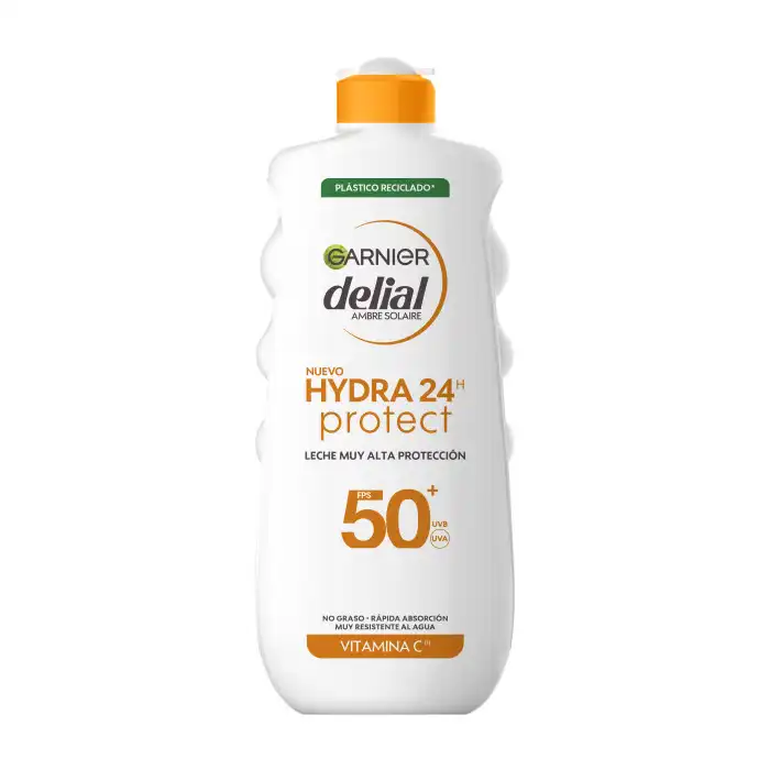 Delial Leche Solar Hydra 24H Protect SPF50+ 400 ml - Garnier - Comparador de precios