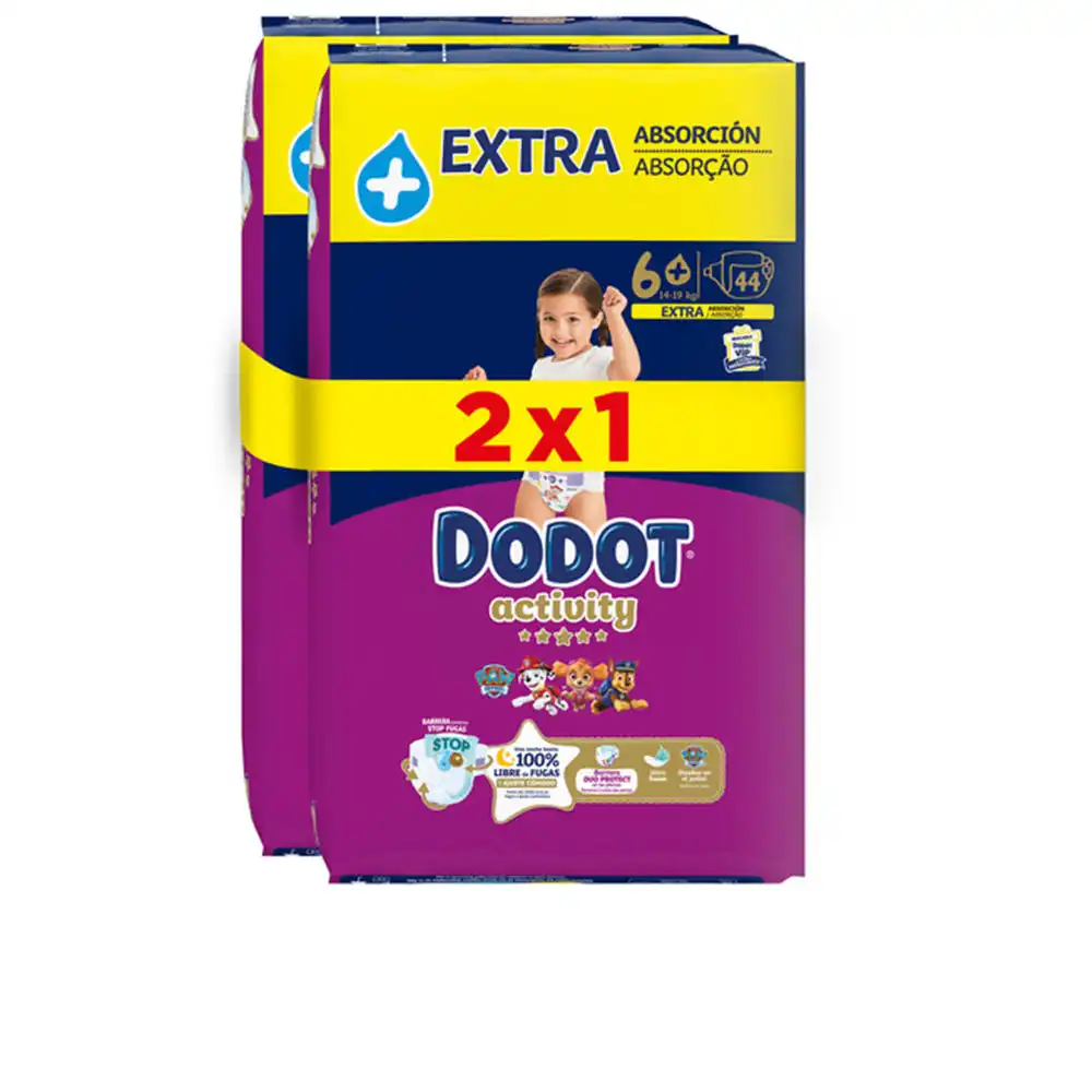 Dodot Activity Extra talla 6 pañales 17-28 kg 88 u - Dodot - Comparador de precios