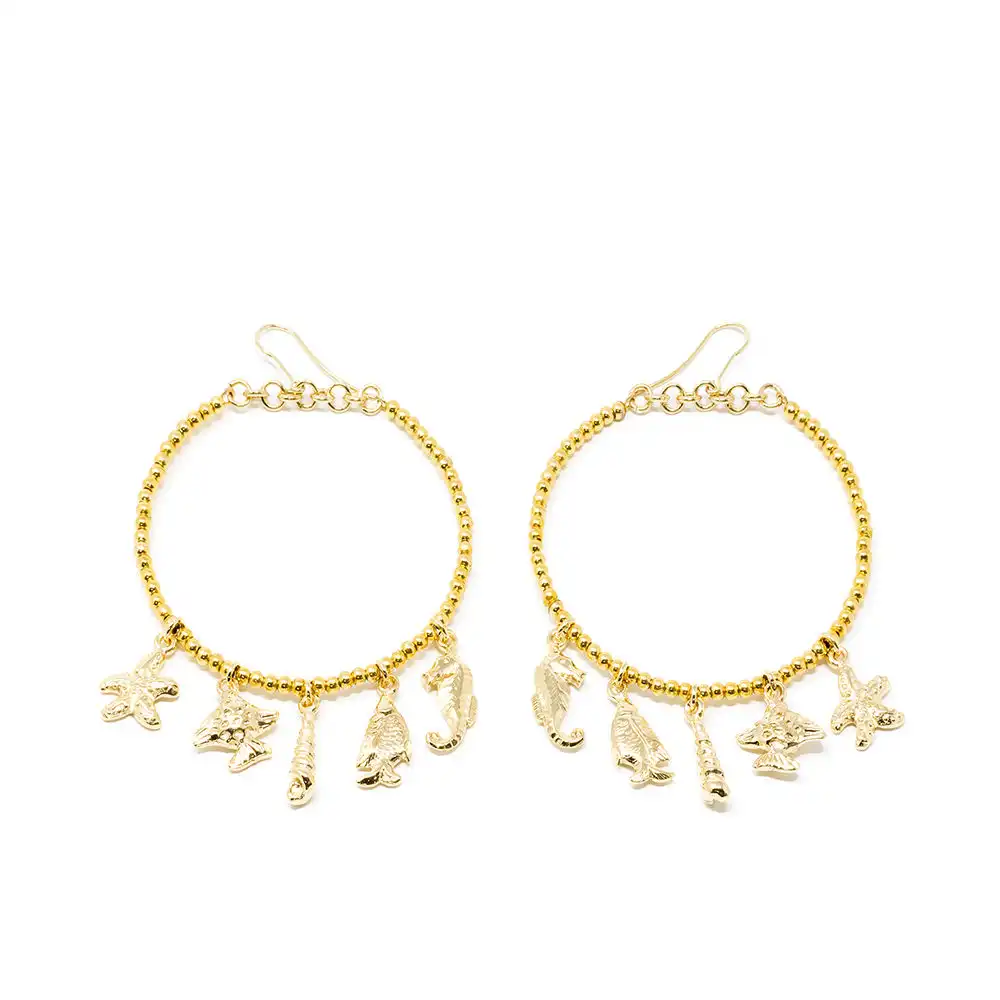 Formentor pendientes #oro brillo 1 u - Shabama - Comparador de precios