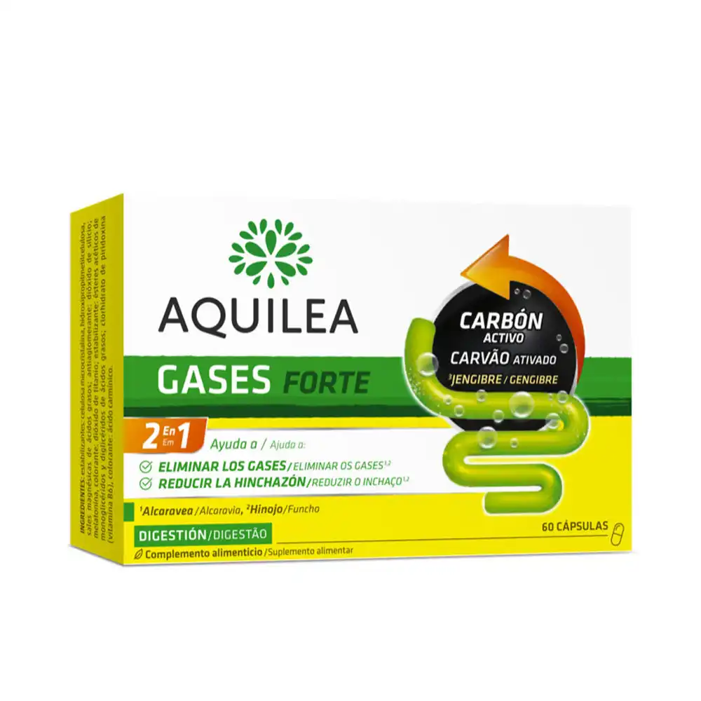 Gases Forte carbón vegetal cápsulas 60 u - Aquilea - Comparador de precios