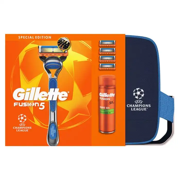 Gillette Fusion5 Pack Especial Champions League Maquinilla de Afeitar 200 ml - Gillette - Comparador de precios
