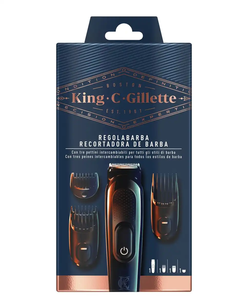 Gillette - Recortadora De Barba Inalámbrica Para Hombre King C. - Gillette - Comparador de precios