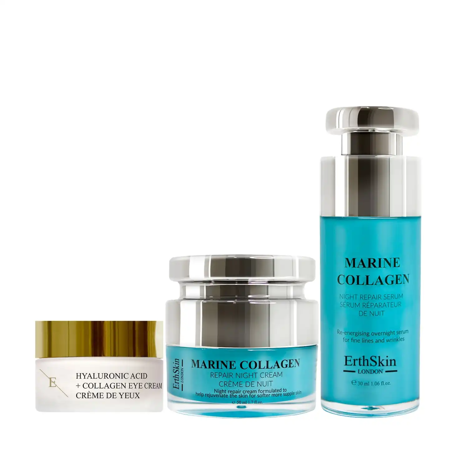 Kit de reparación Marine Eye & Night Set de tratamiento facial - ErthSkin London - Comparador de precios