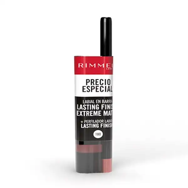 Lasting Finish Extreme Matte Lipstick + Lipliner Lasting Finish 180 - Rimmel London - Comparador de precios