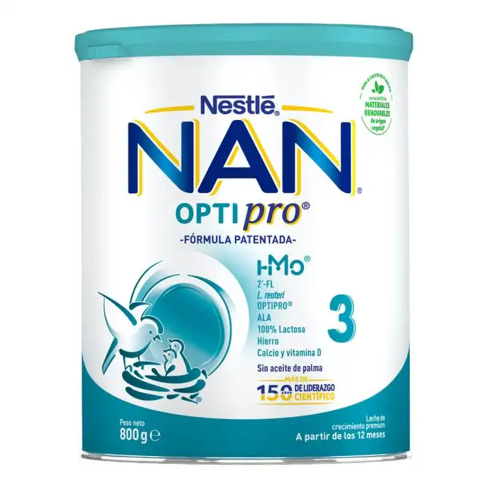 Leche de Crecimiento NAN Optipro 3 800 gr - Nestle - Comparador de precios