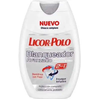 Licor Del Polo Pasta 2 En 1 Blanqueador Avanzado, 75 ml - LICOR DEL POLO - Comparador de precios