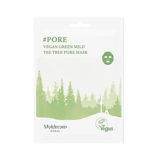 Muldream Muldream Vegan Green Mild Tee Tree Pore Mask , 25 ml - Muldream - Comparador de precios