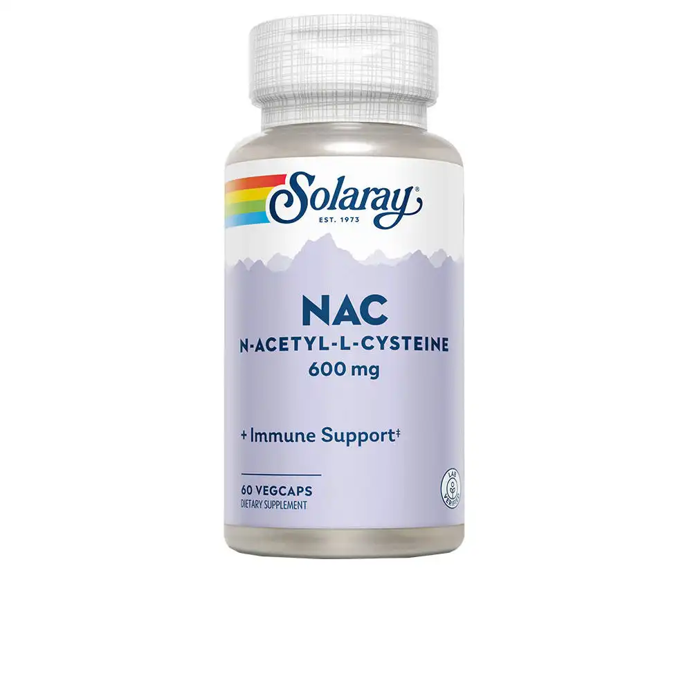 Nac 600 mg 60 vegcaps - Solaray - Comparador de precios