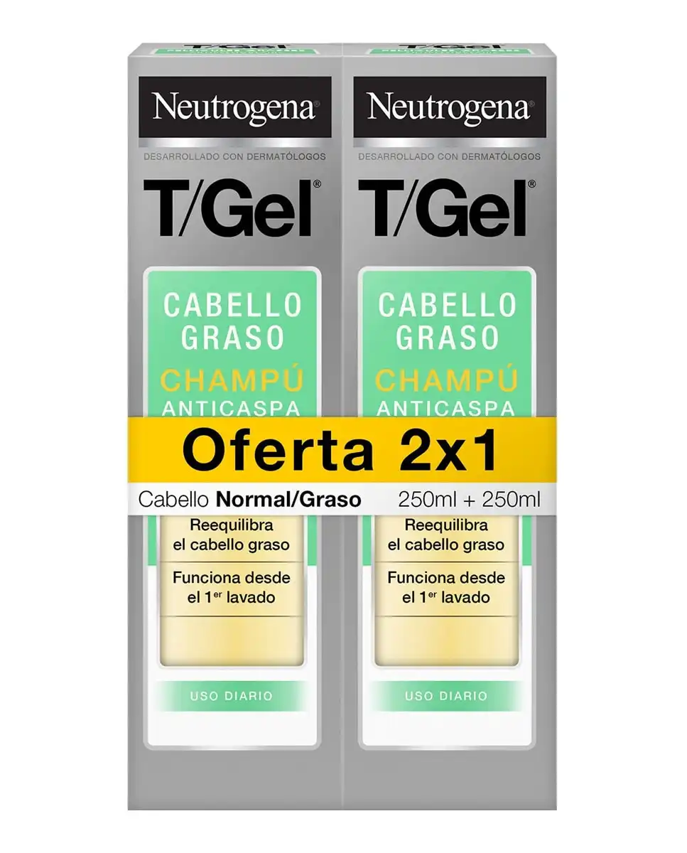 Neutrogena - Duplo Champú T/Gel Cabello Normal/Graso - Neutrogena - Comparador de precios