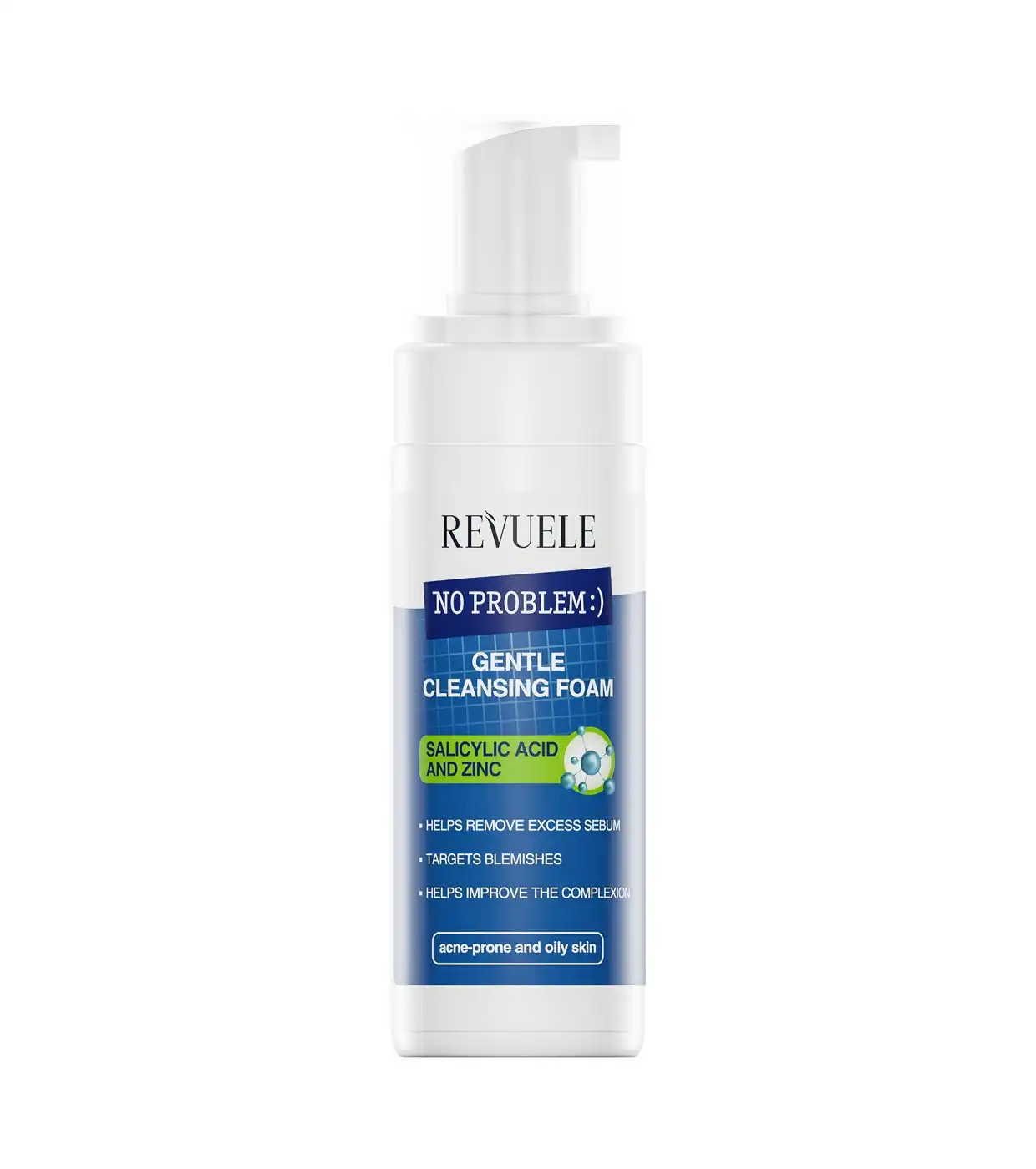 Revuele - *No Problem* - Espuma limpiadora facial suave con ácido salicílico y zinc - Pieles propensas a acné y grasas - Revuele - Comparador de precios