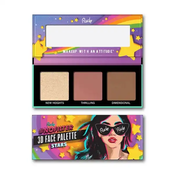 Rude Rude Nofilter 3D Face Palette Stars - RUDE - Comparador de precios