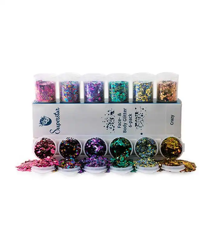 Superstar - Glitter para rostro y cuerpo Chunky Mix - Crazy - Superstar - Comparador de precios