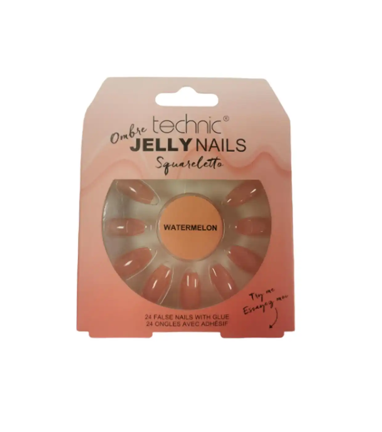 Technic Cosmetics - Uñas postizas False Nails Squareletto - Watermelon - Technic Cosmetics - Comparador de precios