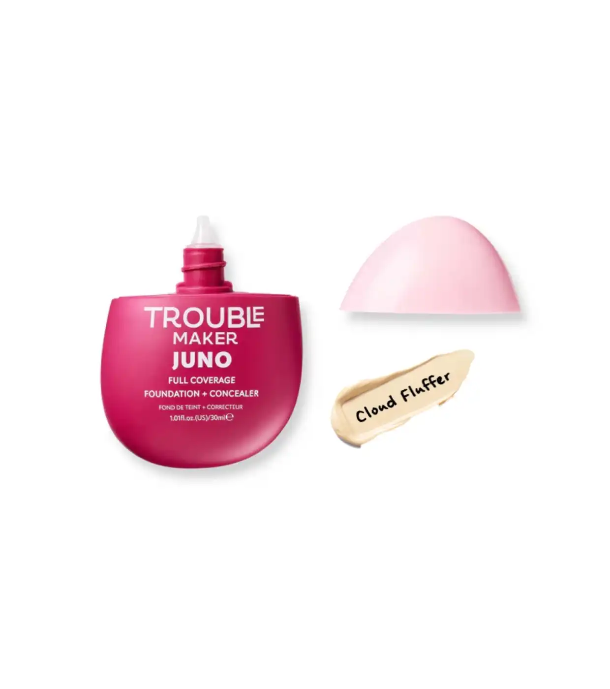 Trouble Maker - Base de maquillaje acabado mate Juno Full Coverage - Cloud Fluffer - Trouble Maker - Comparador de precios
