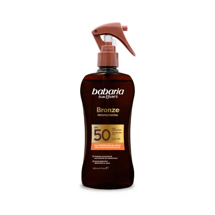 Aceite Protector Solar Bronze SPF50 200 ml - Babaria - Comparador de precios