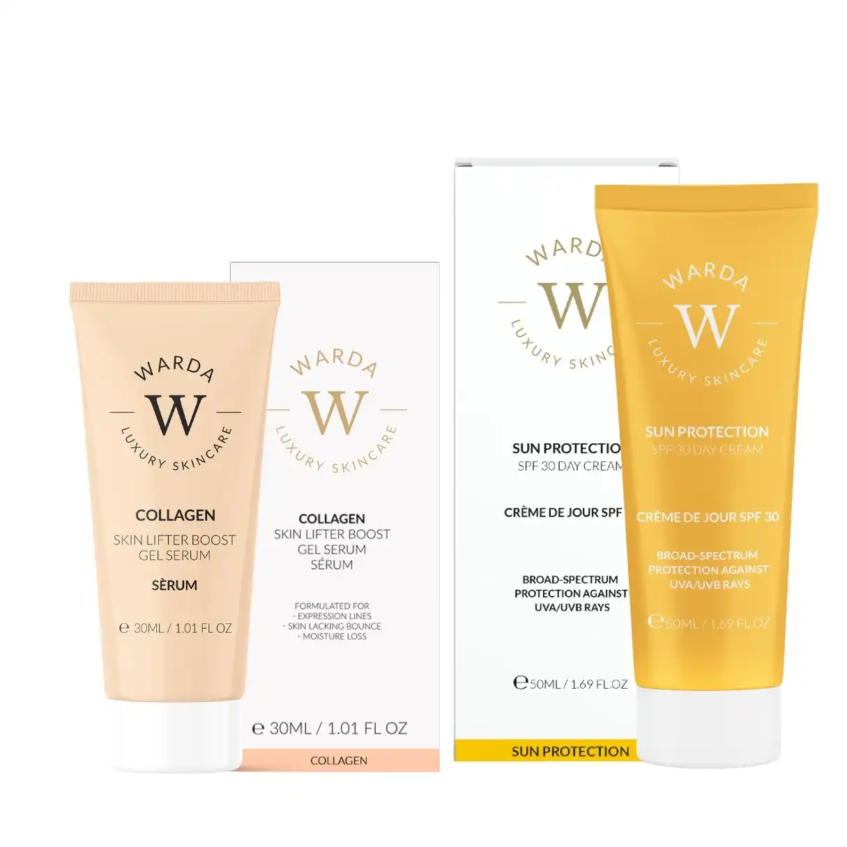 Colágeno + FPS Set de tratamiento facial - Warda Luxury Skincare - Comparador de precios
