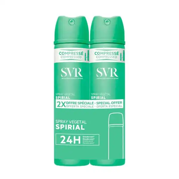 Duo Spirial Roll-On Vegetal Deodorant - LABORATOIRES SVR - Comparador de precios