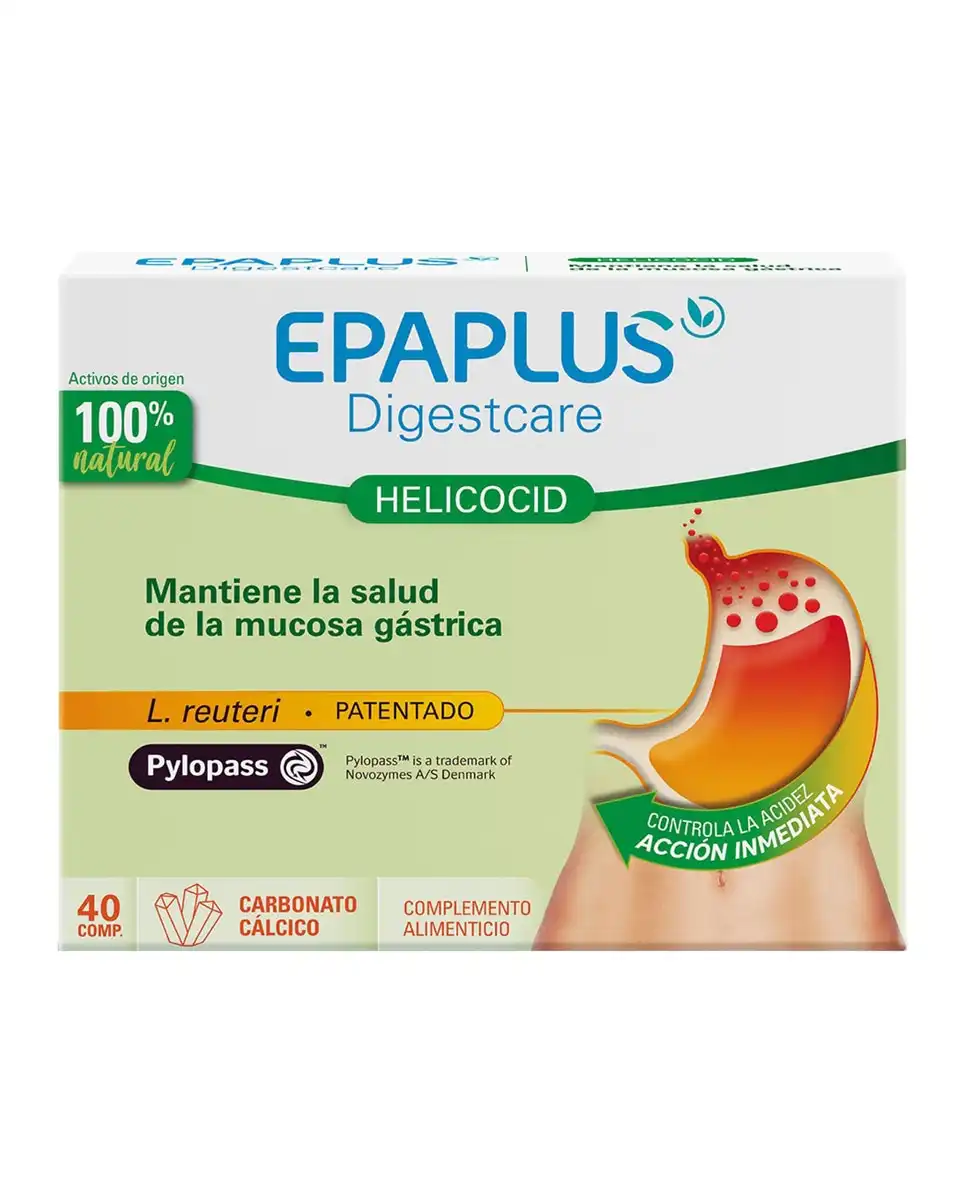 Epaplus Digestcare - 40 Comprimidos Helicocid - Epaplus Digestcare - Comparador de precios