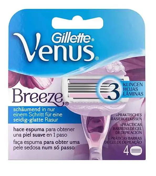 Gillete Venus Breeze Recambios 4 unidades - Gillette - Comparador de precios