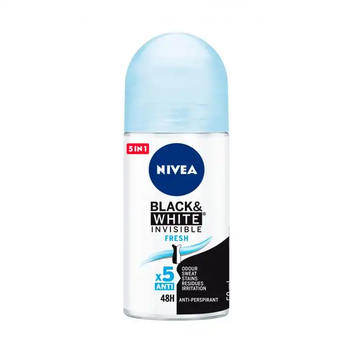 Invisible For Black - White Desodorante Roll On 50 ml - Nivea - Comparador de precios