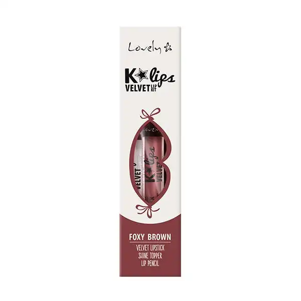 Lips Set K'lips Velvet Nr 2 Foxy Brown - lovely - Comparador de precios