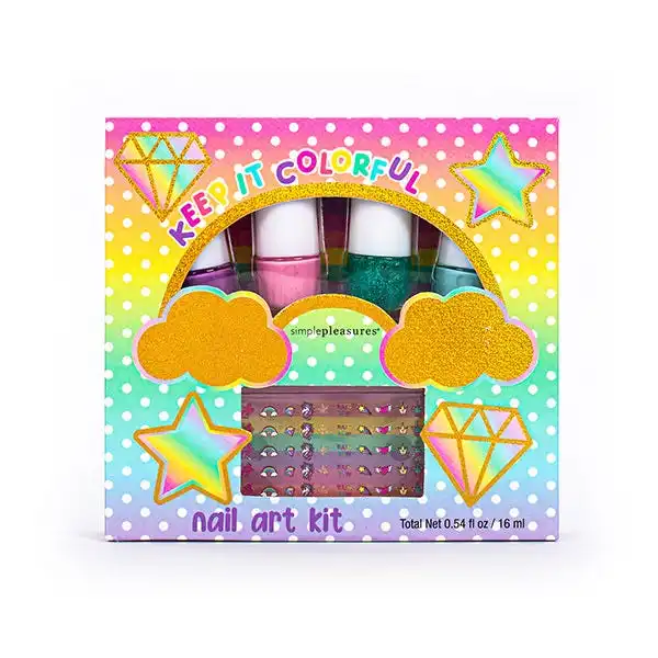 Magical Unicorn 5 Nail Art Set + Stickers - TRI-COASTAL - Comparador de precios