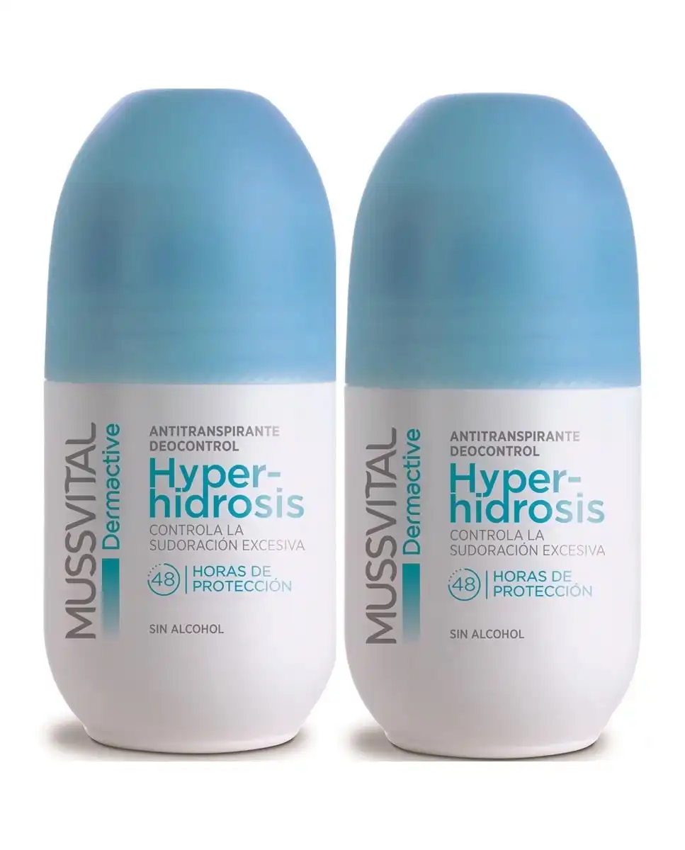 Mussvital - Pack Desdorante Dermactive Rollon Hyperhidr - Mussvital - Comparador de precios
