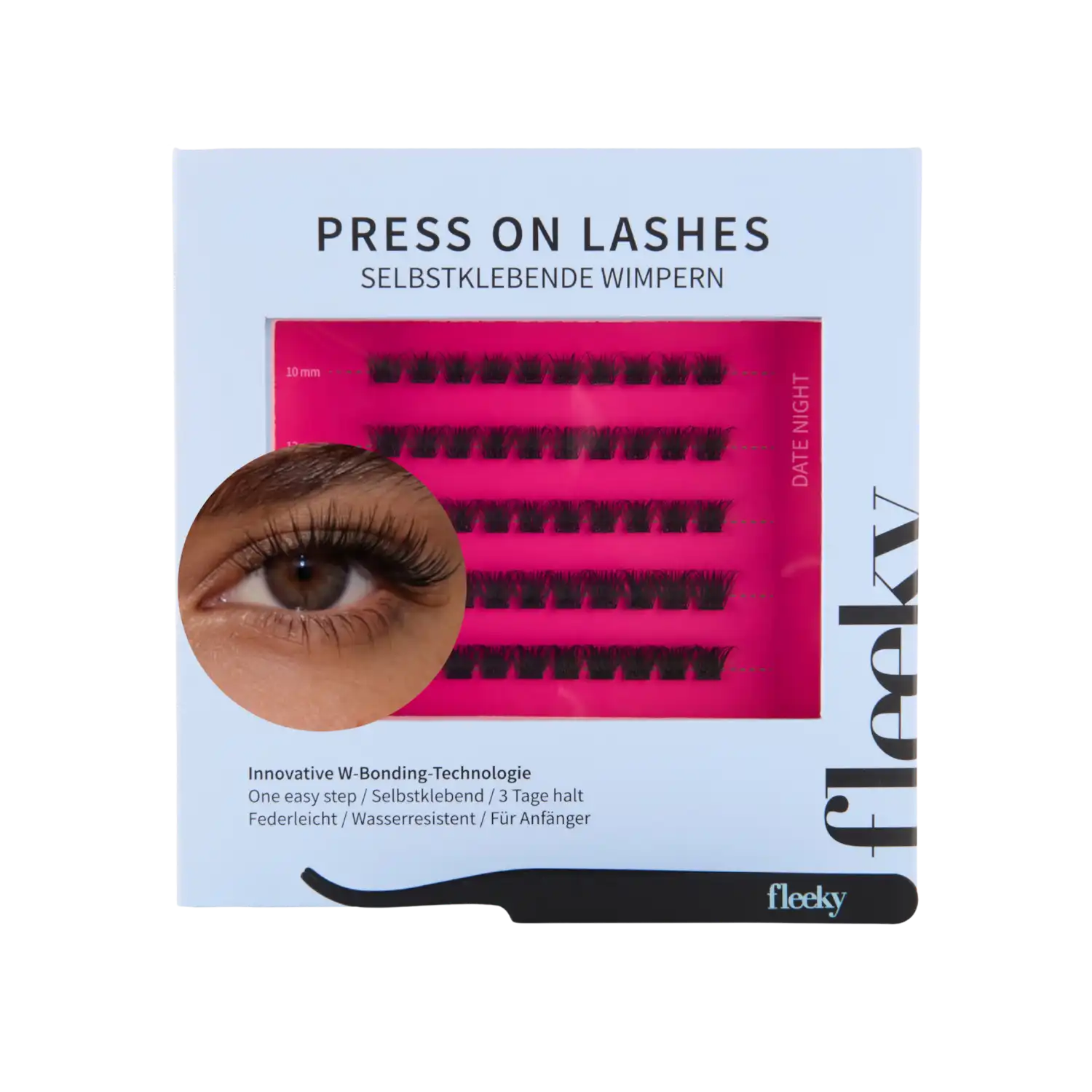 Press-On Lashes Glam Pestañas postizas Date Night - Fleeky - Comparador de precios